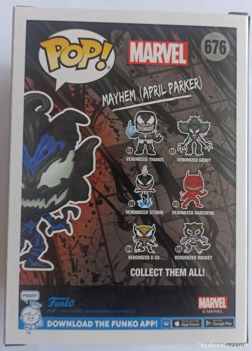 Funko Pop: FUNKO POP! MAYHEM (APRIL PARKER) 676 - GITD - MARVEL VENOM - Foto 4