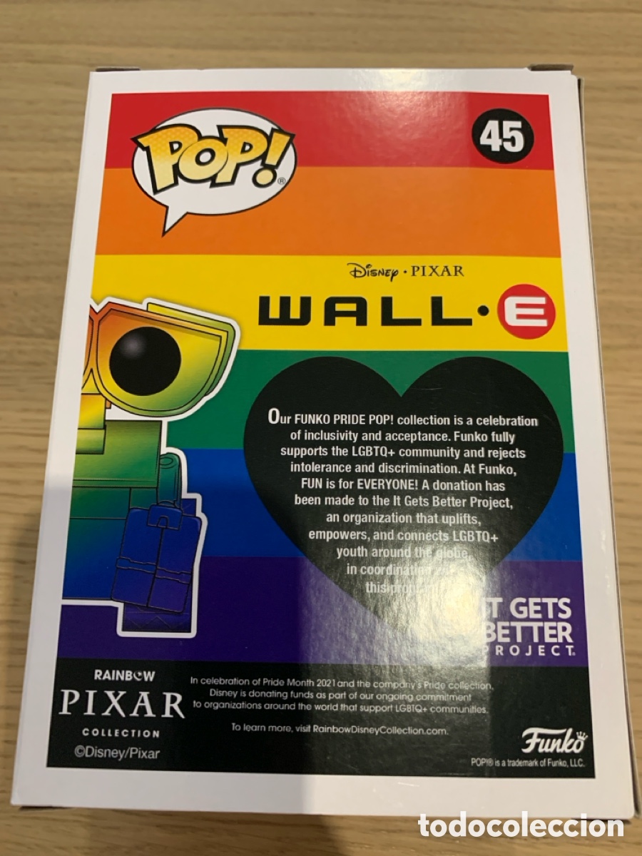 Funko Pop: Figura Wall-E Pride Disney Pixar POP Funko 45 - Foto 2