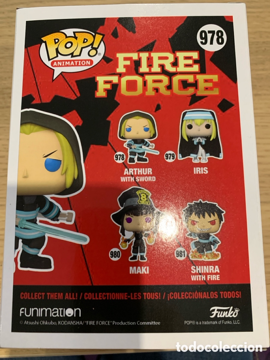 Funko Pop: Figura Arthur Con Espada Fire Force Animation POP Funko 978 - Foto 3