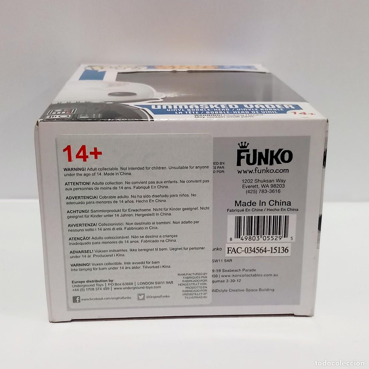 Funko Pop: FUNKO POP! STAR WARS BLUE BOX UNMASKED VADER #43 - Foto 4