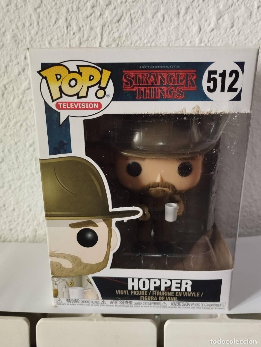 Funko Pop: FUNKO POP FIGURA DE VINILO - 512 HOPPER - STRANGER THINGS - Foto 1