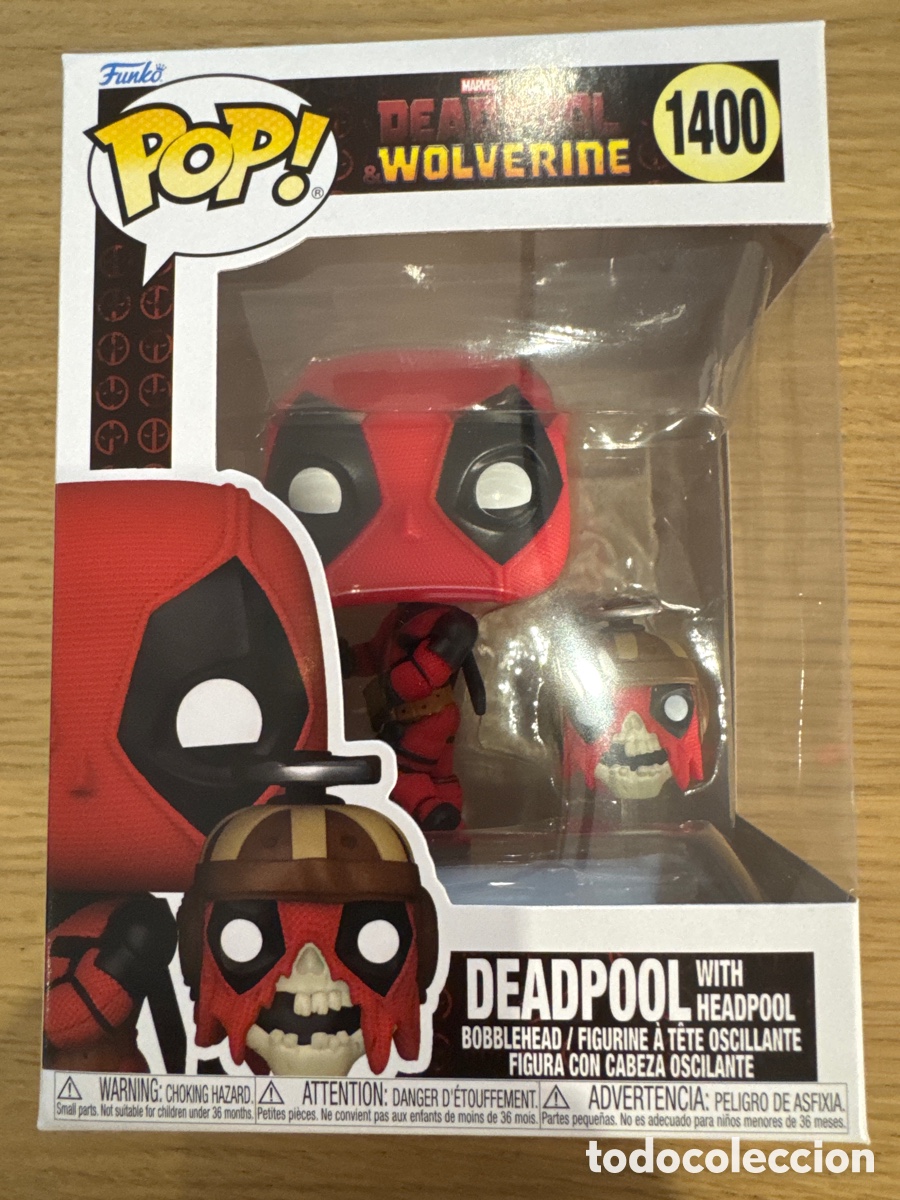Funko Pop: Figura Deadpool Y Headpool BobbleHead Deadpool & Wolverine Marvel Studios POP Funko 1400 - Foto 1