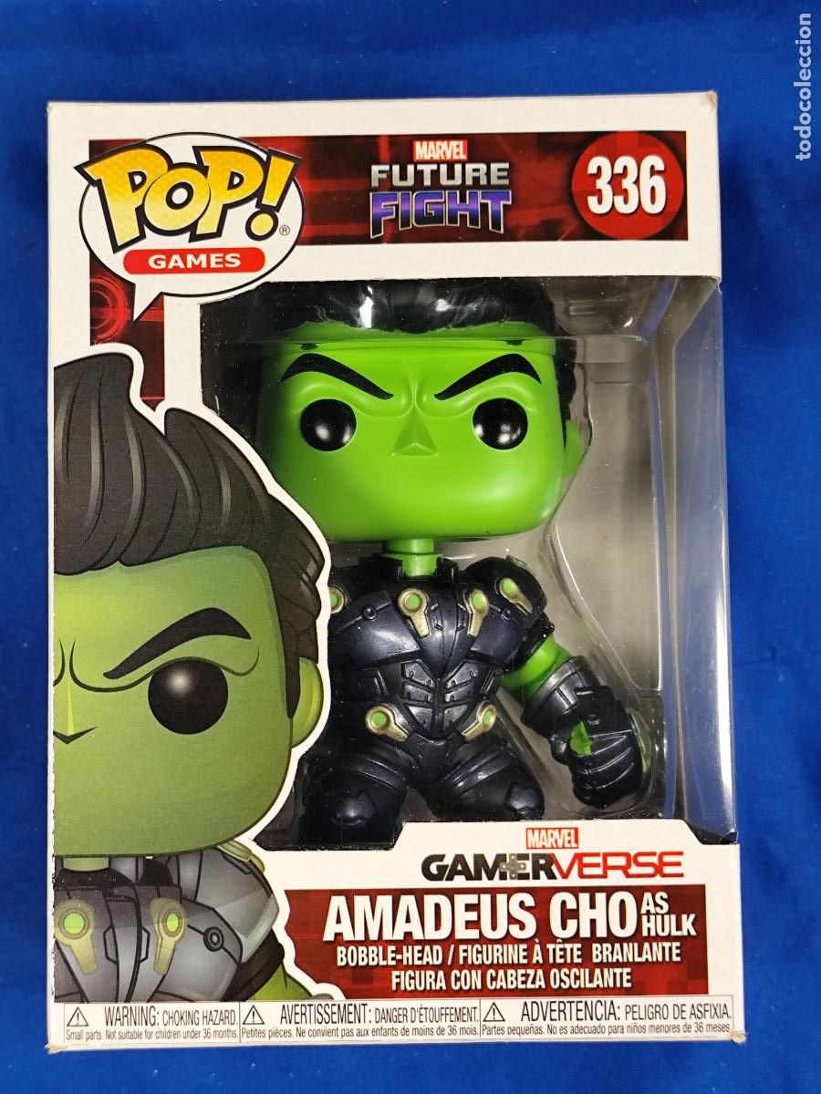 Funko Pop: FUNKO POP MARVEL FUTURE FIGHT AMADEUS CHO AS HULK NUM 336 - Foto 1