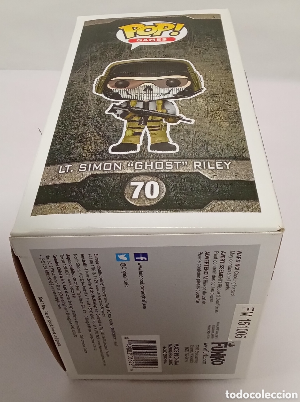 Funko Pop! Call Of Duty - Simon 'Ghost' Riley - N°70 - Figurine Vinyl
