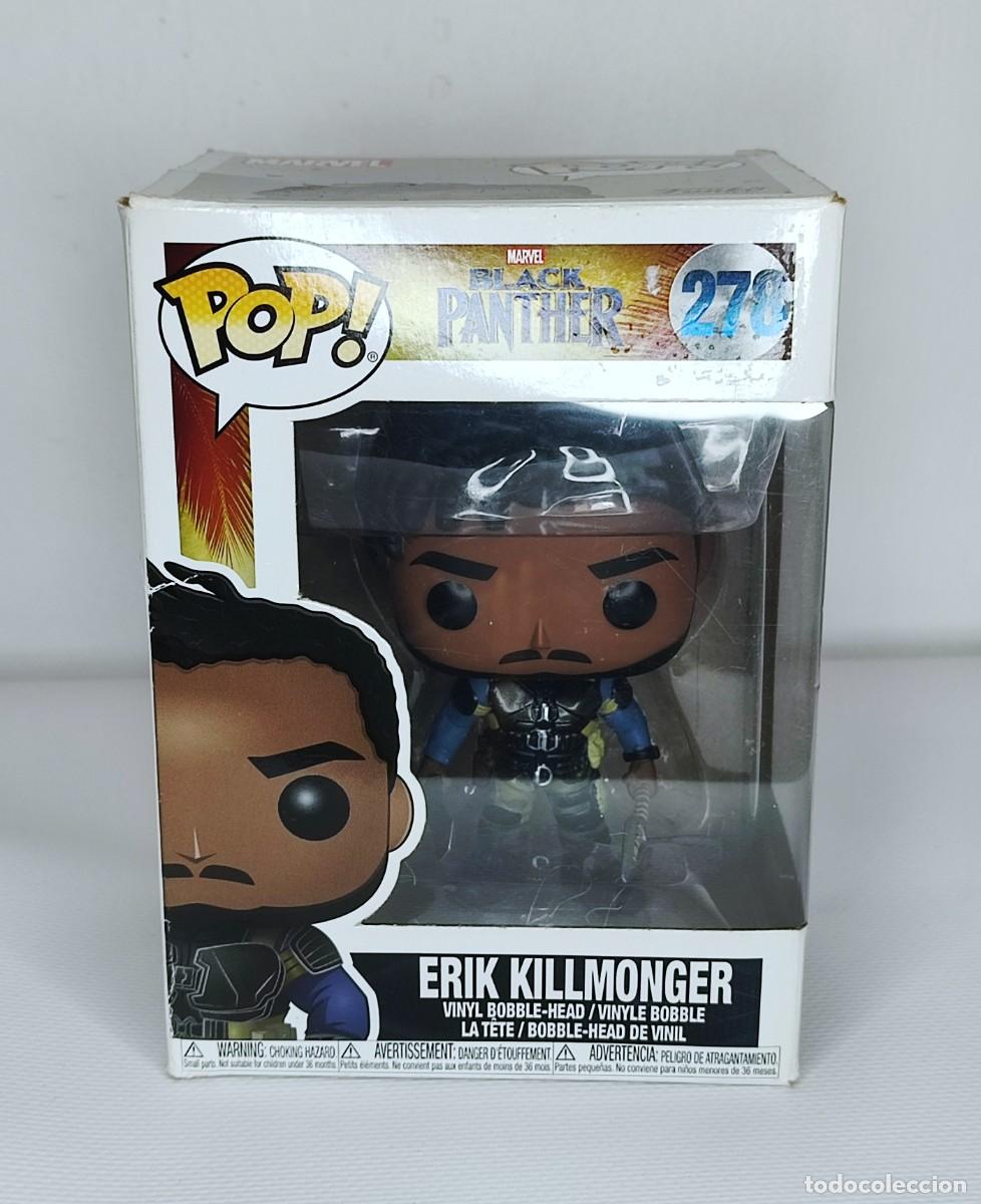 Funko Pop: Figura Funko Pop Erik Killmonger Marvel 2018 - Foto 2