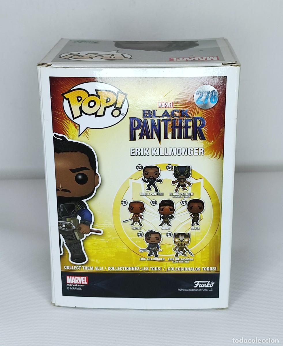 Funko Pop: Figura Funko Pop Erik Killmonger Marvel 2018 - Foto 4