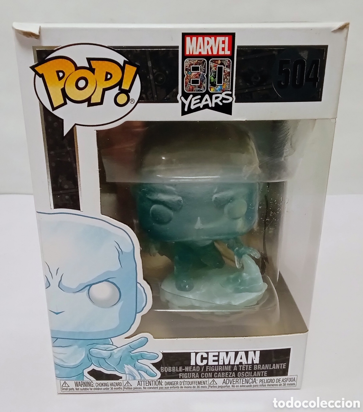 Funko Pop: Iceman Marvel 80 a&ntilde;os Funko Pop 504 - Foto 1