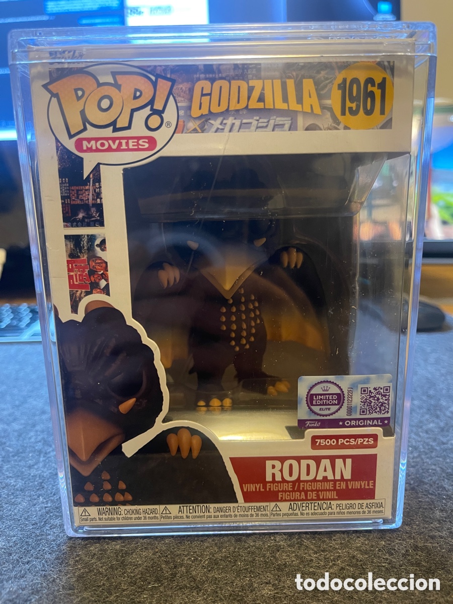 Funko Pop: Funko Pop Rodan #1961 Godzilla ELITE 7500 + Protector (Nuevo) - Foto 6
