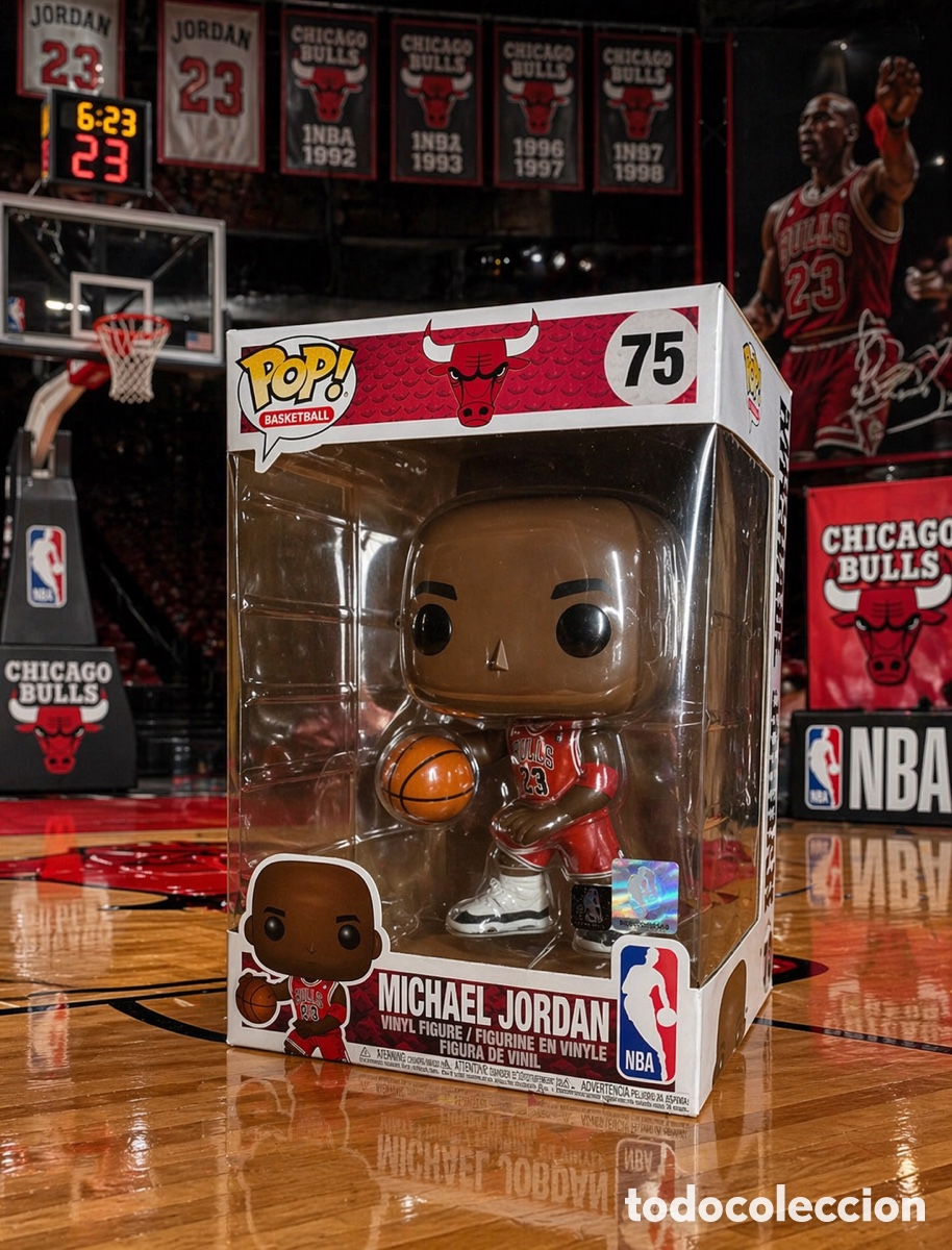 Funko Pop: OFERTA!! Figura Funko pop serie JUMBO Michael Jordan n75 colecci&oacute;n NBA
