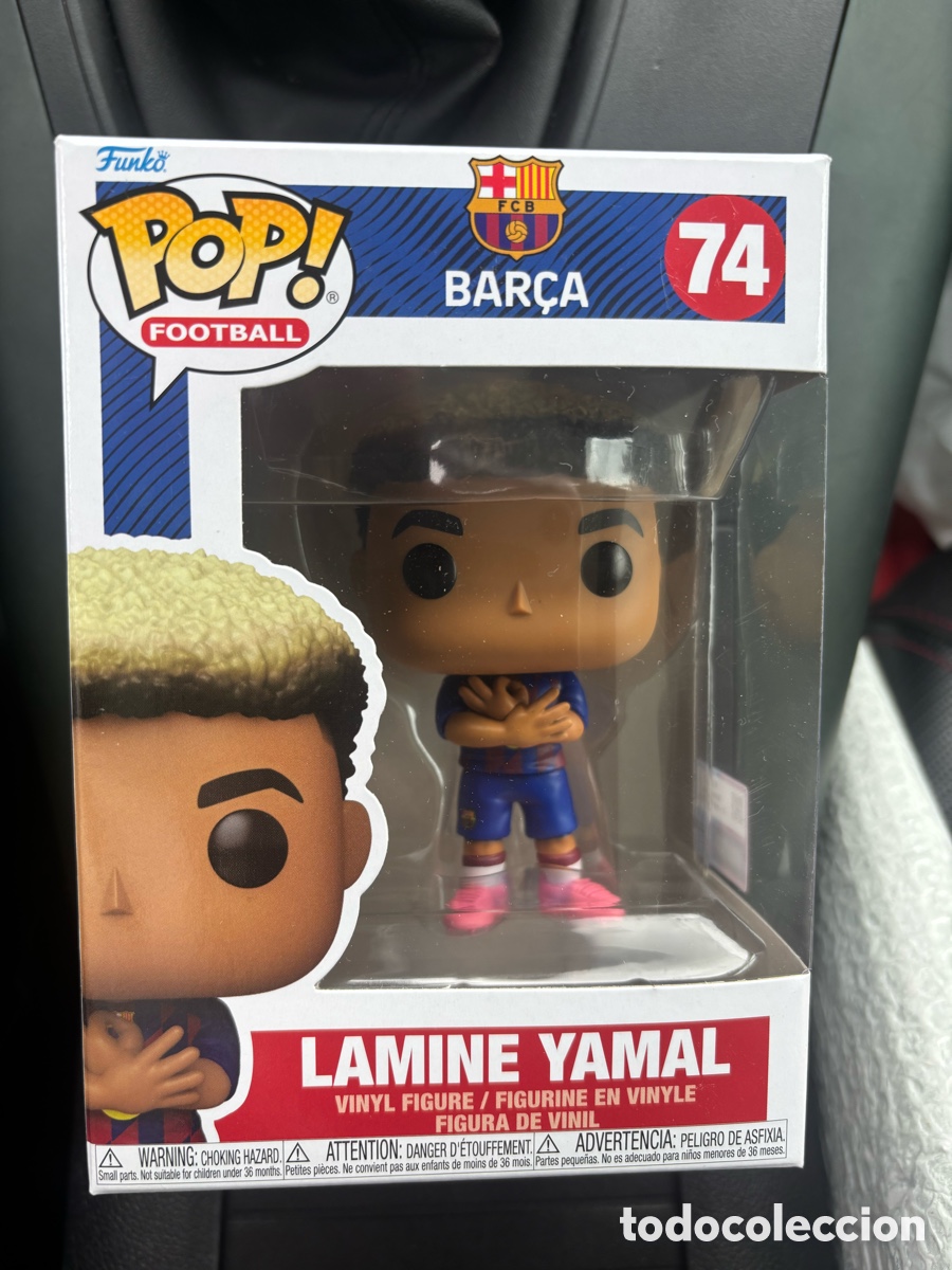 Funko Pop: Figura Funko Pop! de Lamine Yamal, n&uacute;mero 74, del FC Barcelona.