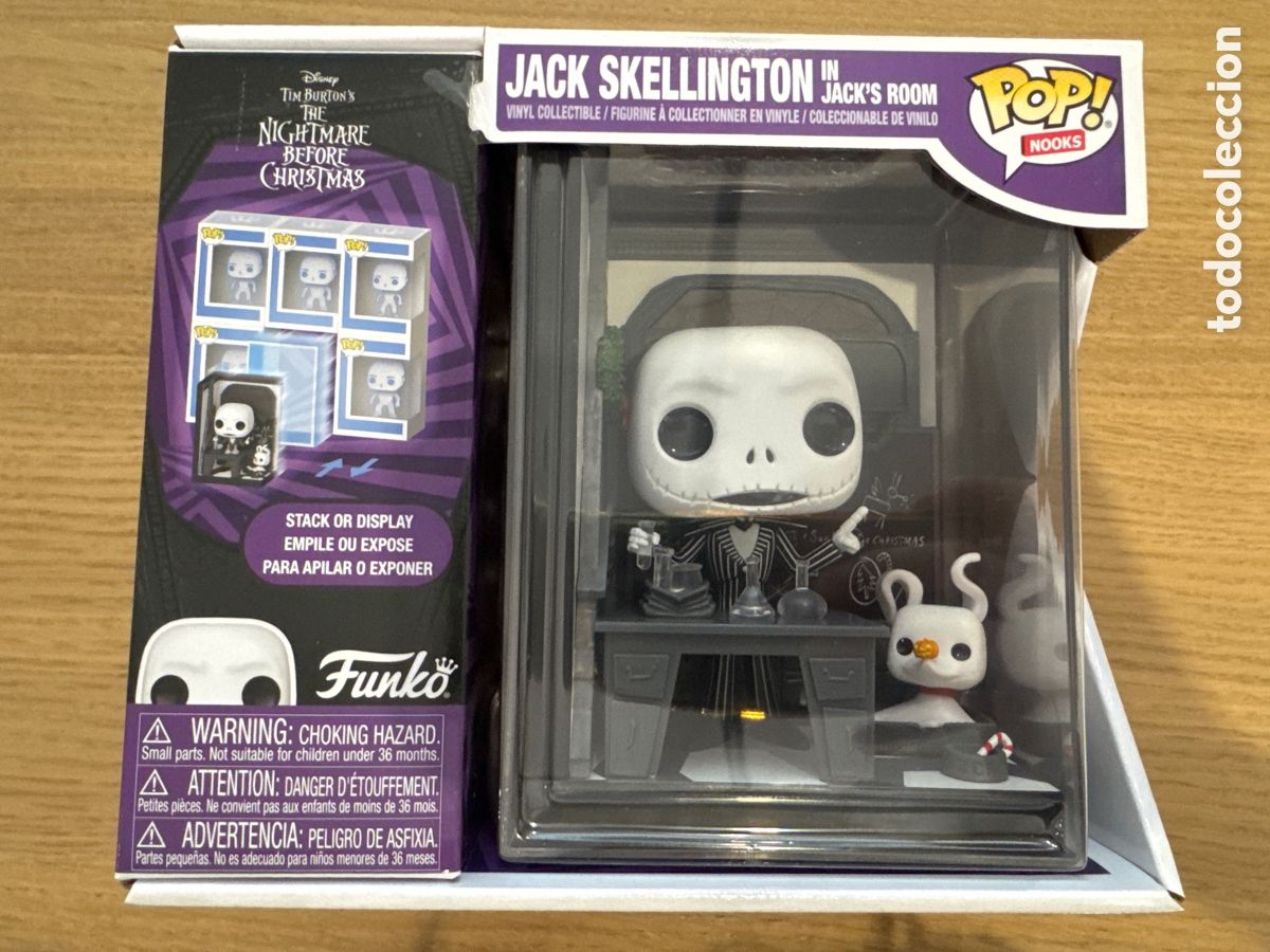 Funko Pop: Figura Jack Skellington en su habitaci&oacute;n Nooks Disney POP Funko
