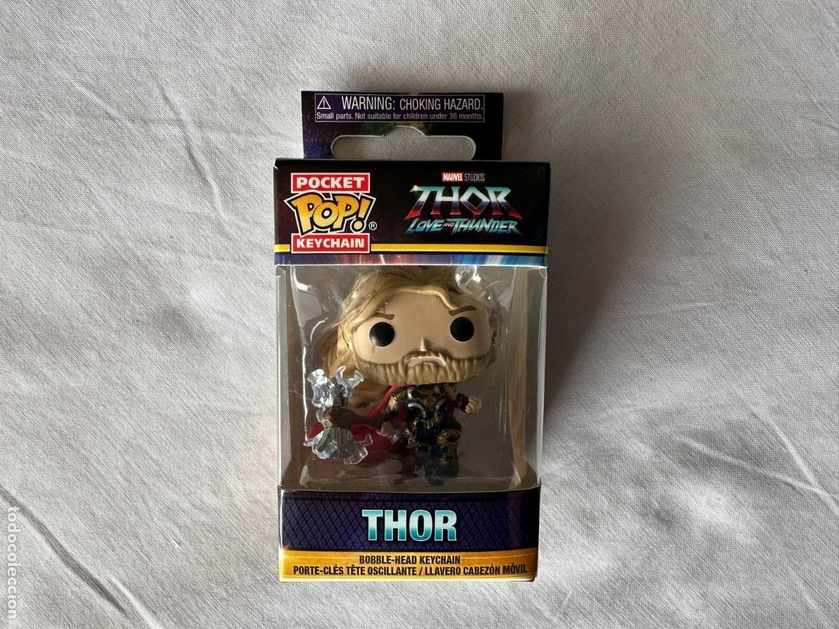Funko Pop: &iexcl;Llavero Thor Love and Thunder Marvel Funko Pocket POP! NUEVO SELLADO