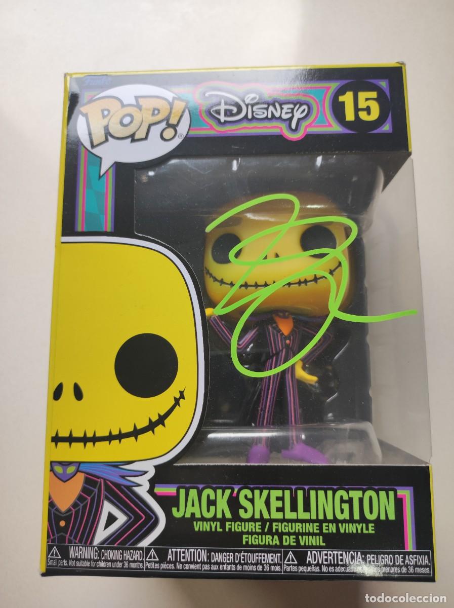 Funko Pop: Aut&oacute;grafo de Tim Burton con COA. Funko de Jack Skellington. The Nightmare Before Christmas