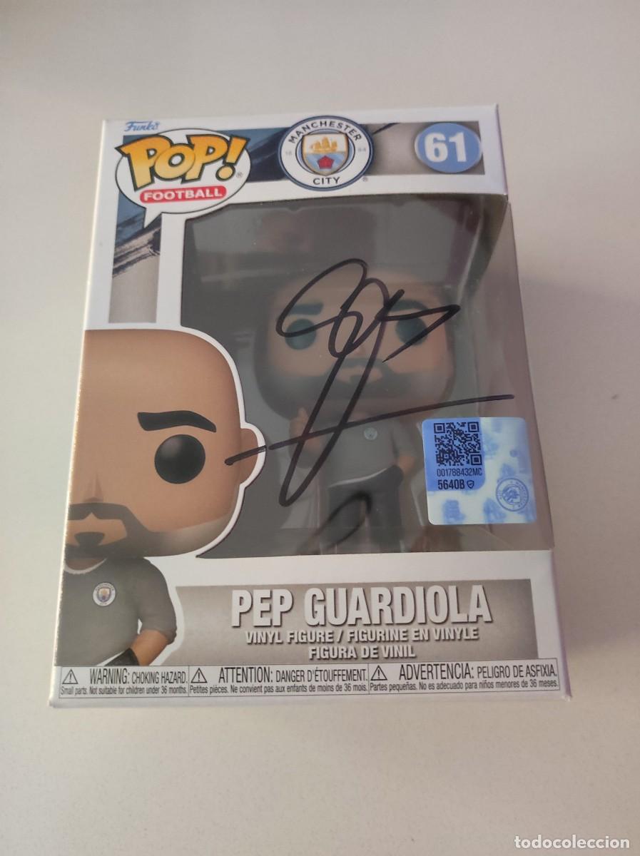 Funko Pop: Funko-Aut&oacute;grafo Pep Guardiola con COA. Funko de Pep Guardiola. Football. Manchester City (n&ordm;61)