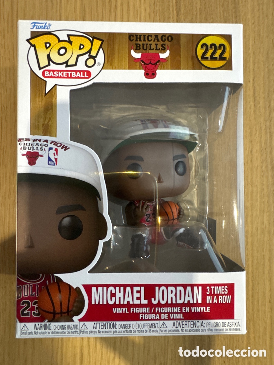 Funko Pop: Figura Michael Jordan 3 Times in a Row Bulls Basketball POP Funko 222