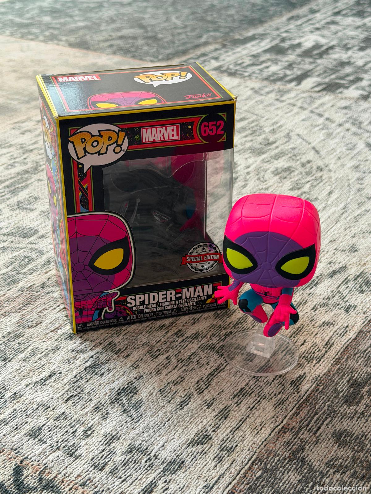 Funko Pop: FUNKO POP! BLACK LIGHT SPIDER-MAN 652 SPECIAL EDITION - Foto 2