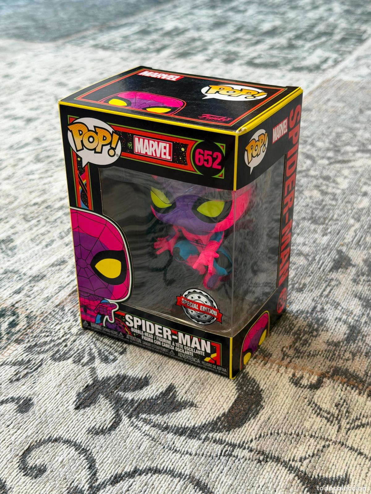Funko Pop: FUNKO POP! BLACK LIGHT SPIDER-MAN 652 SPECIAL EDITION - Foto 6
