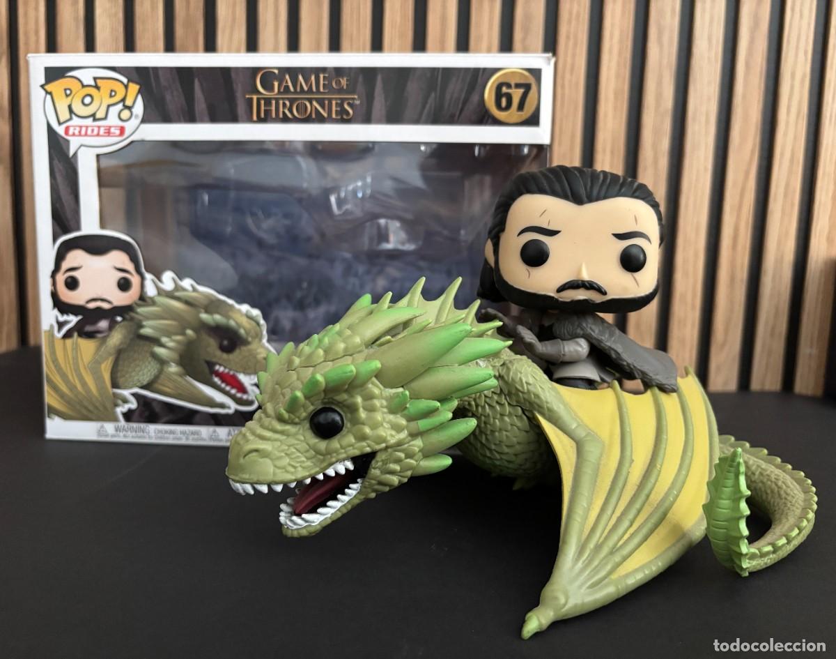 Funko Pop: Funko Pop Rides 67 Jon Snow y Rhaegal Game of Thrones con caja