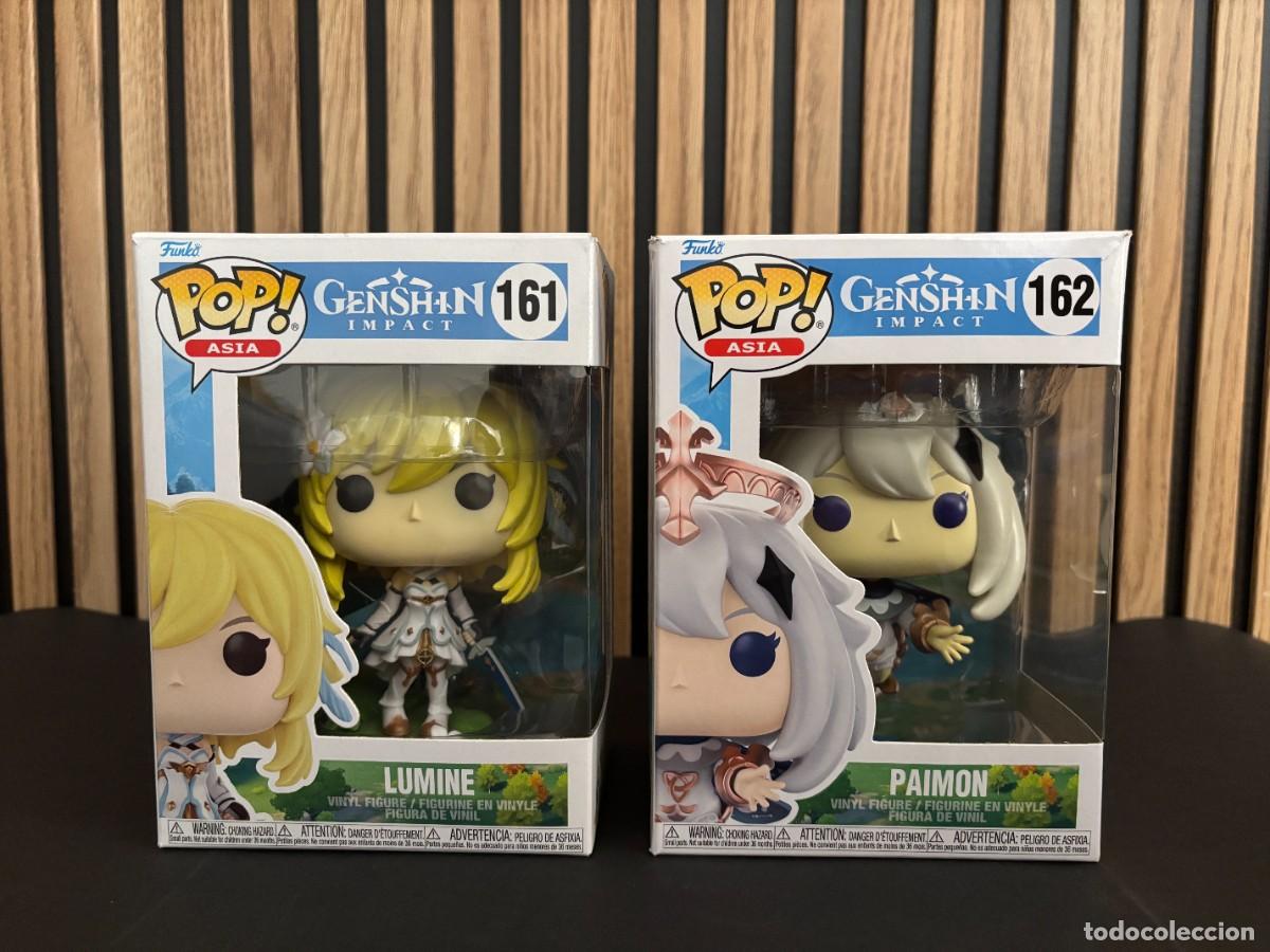 Funko Pop: Lote Funko Pop Genshin Impact Lumine 161 y Paimon 162