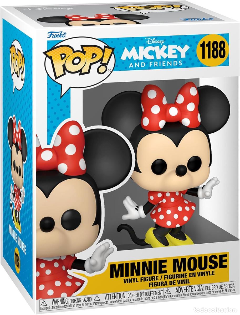 Funko Pop: Minnie Mouse de Disney. Funko Pop n&ordm; 1188. Colecci&oacute;n Mickey and Friends. Nuevo en su caja original.