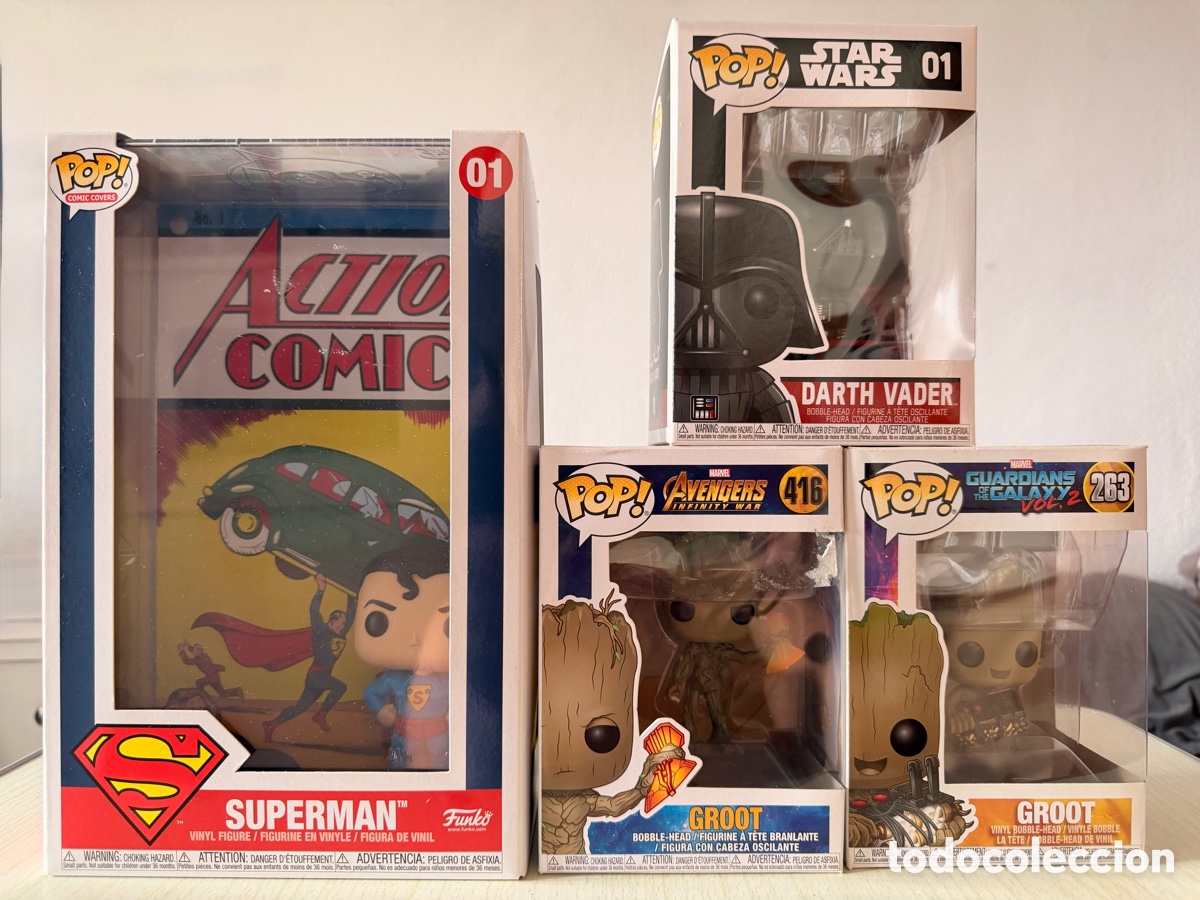 Funko Pop: Funko Pop! Marvel, DC y Star Wars I Lote 4