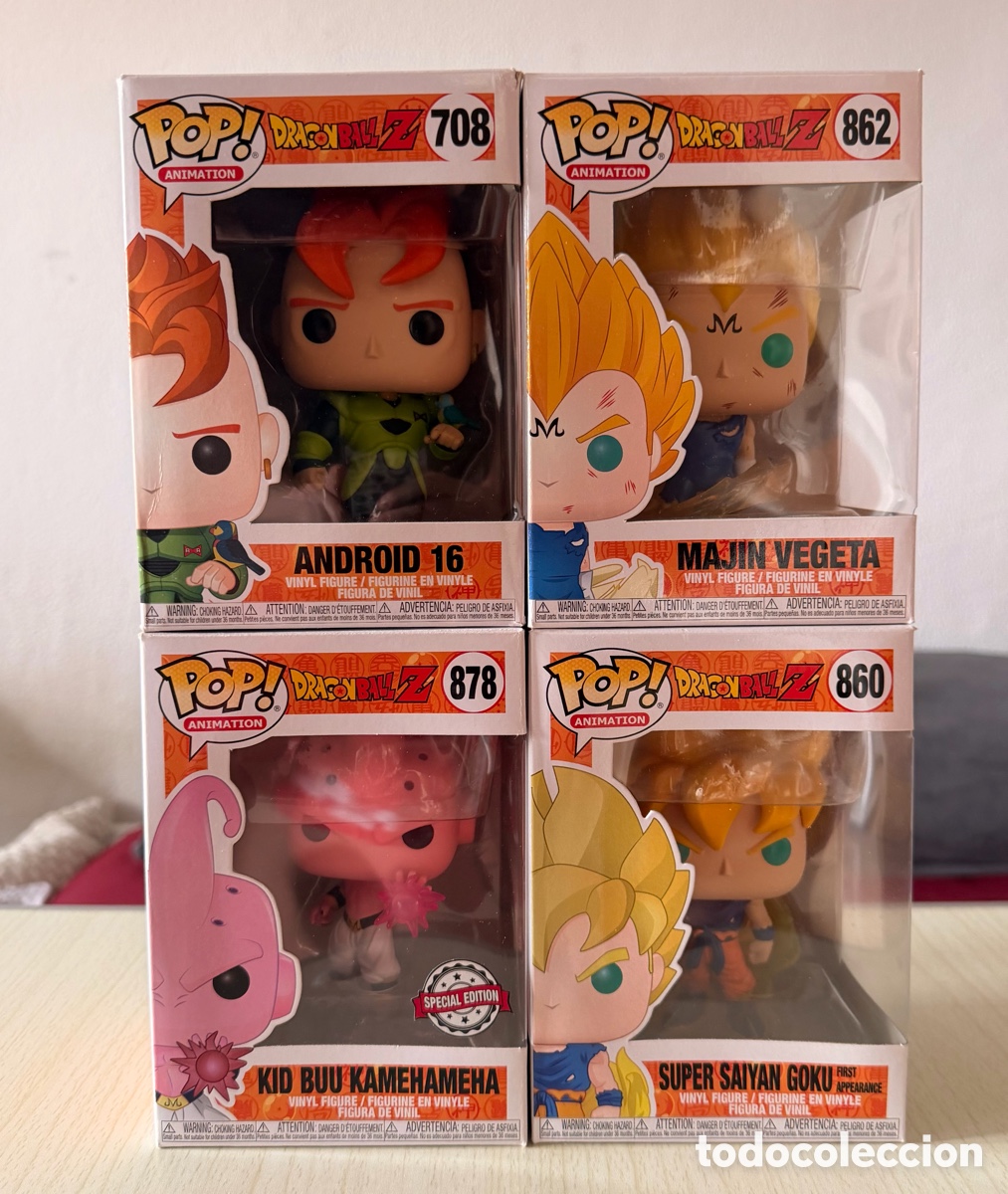 Funko Pop: Funko Pop! Dragon Ball Z | Lote 4 Figuras