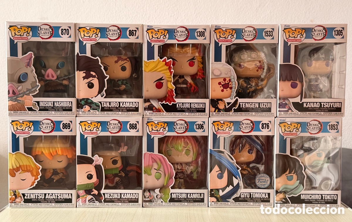 Funko Pop: Funko Pop! Demon Slayer | Lote 10 Figuras