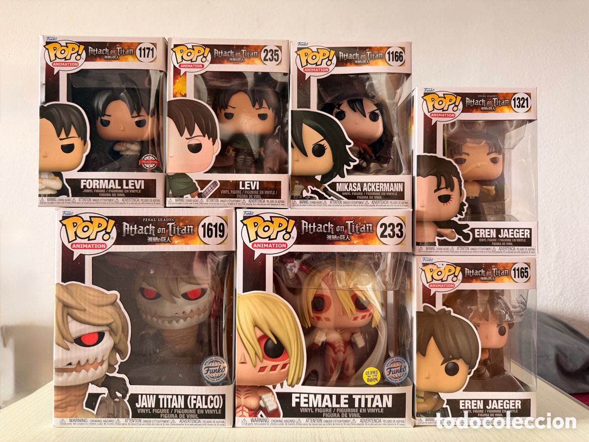 Funko Pop: Funko Pop! Attack on Titan | Lote 8 Figuras