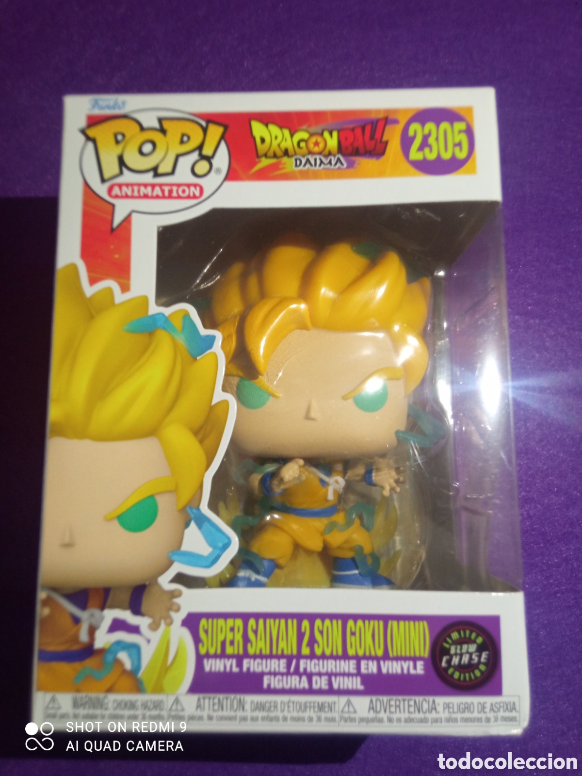 Funko Pop: !! FUNKO POP EDICI&Oacute;N LIMITADA DRAGONBALL DAIMA ( SUPER SAIYAN 2 SON GOKU MINI) GLOW CHEASE