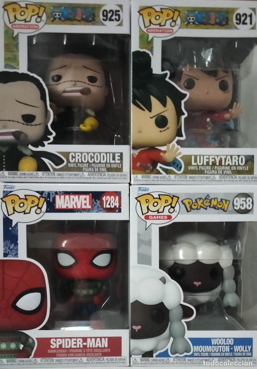 Funko Pop: Lote 4 Funko Pop One Piece, Marvel, Pok&eacute;mon