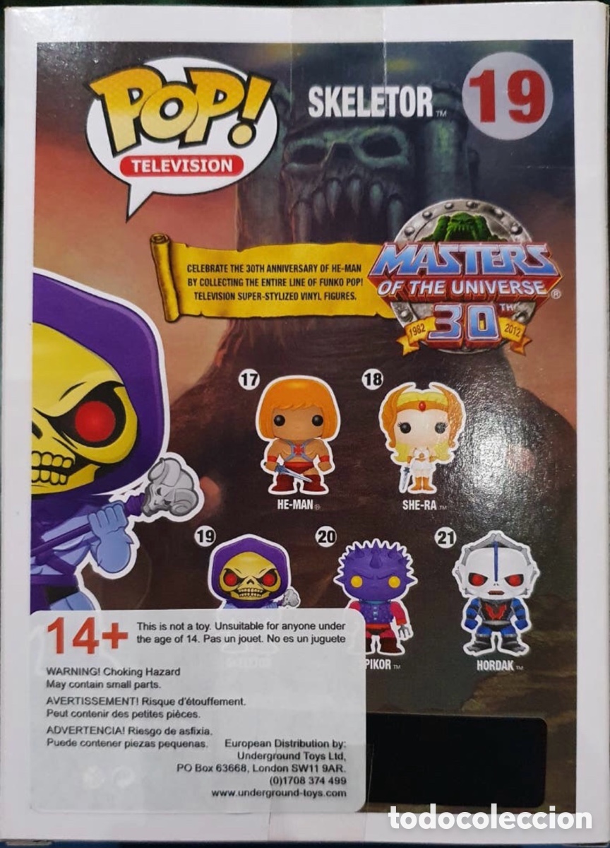 Funko Pop: FUNKO POP SKELETOR MASTERS DEL UNIVERSO (SIN CAJA) - Foto 7