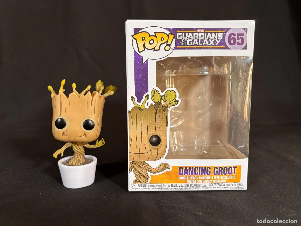 Funko Pop: Funko Pop Dancing Groot #65 Marvel Guardianes de la Galaxia con Caja