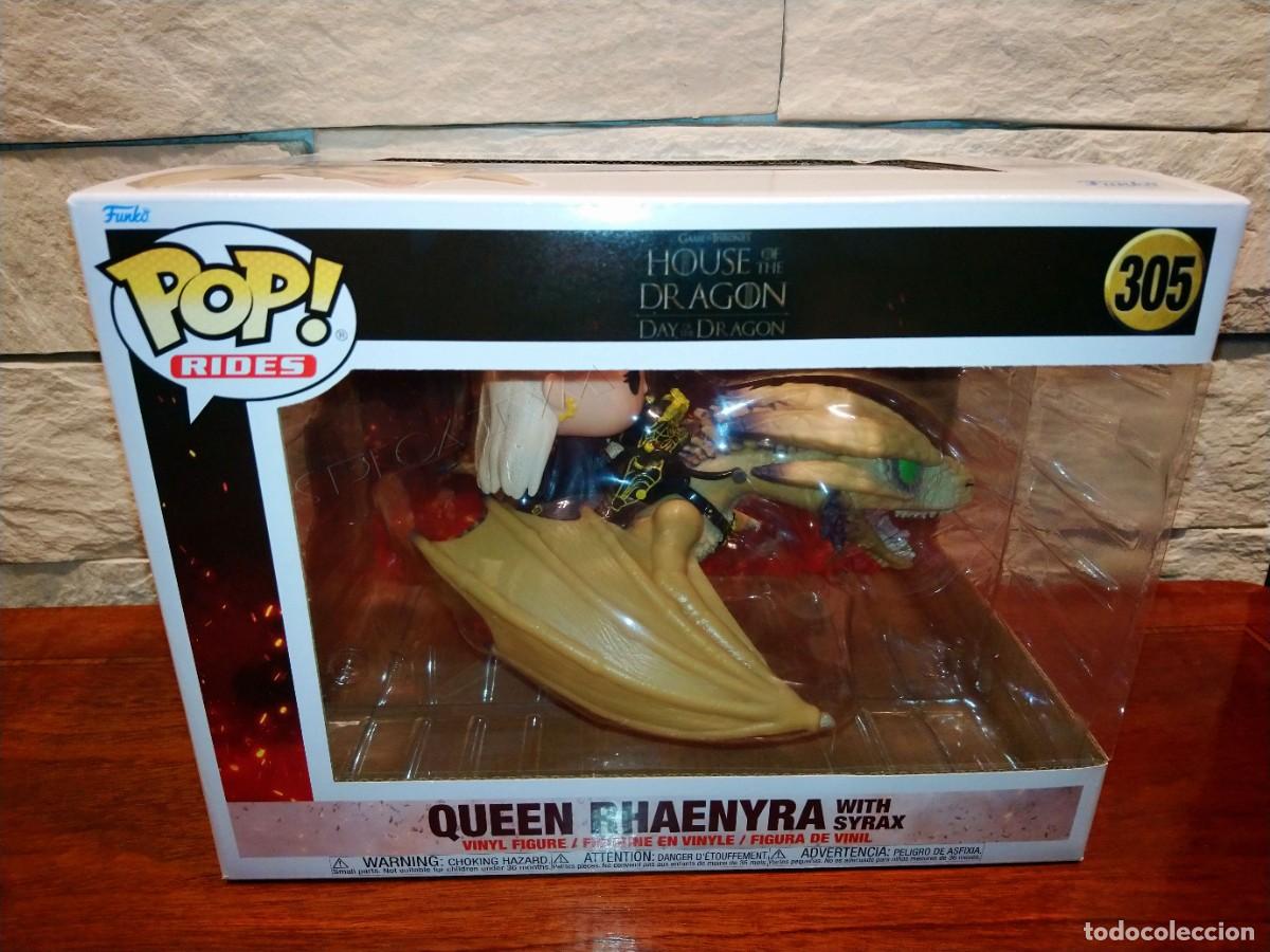 Funko Pop: HOUSE OF THE DRAGON - QUEEN RHAENYRA WITH SYRAX - FUNKO - RIDES - 305 - LA CASA DEL DRAGON - NUEVA