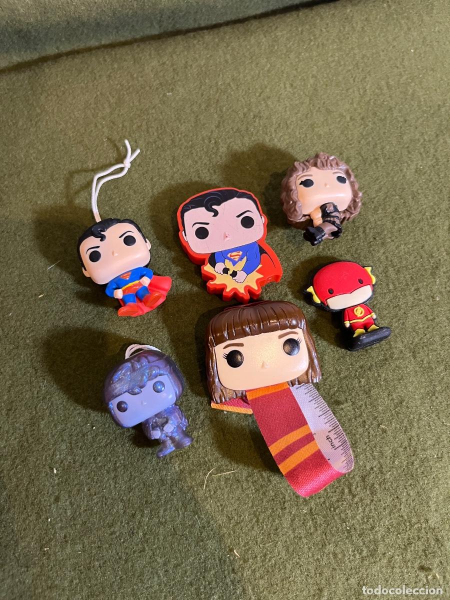 Funko Pop: Lote 6 Figuras y Accesorios Mini Funko Pop &ndash; Superman, Flash y Hermione Harry Potter &ndash; DC Comics