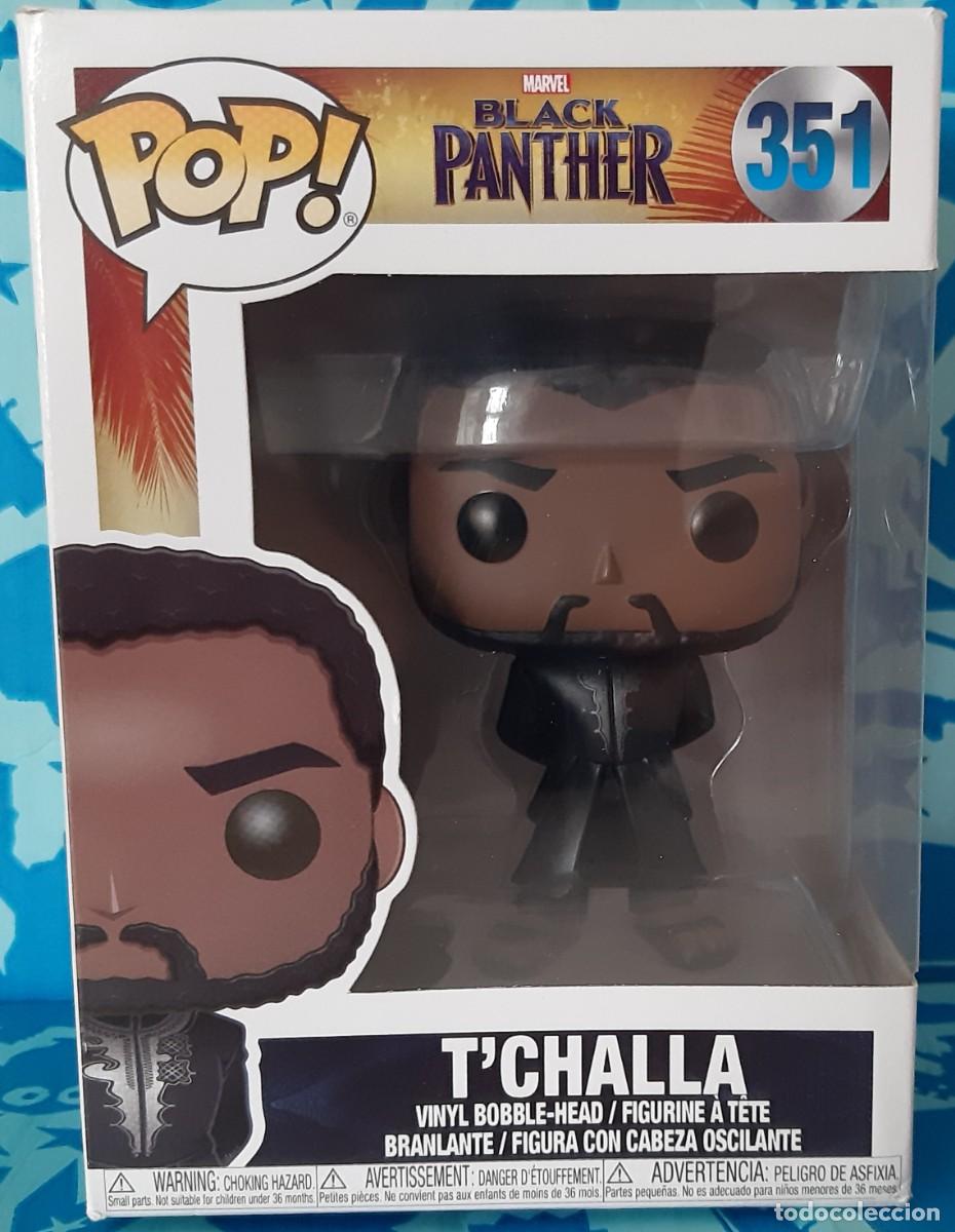 Funko Pop: Funko Pop T&acute;Challa Black Panther Marvel 351 - Foto 1