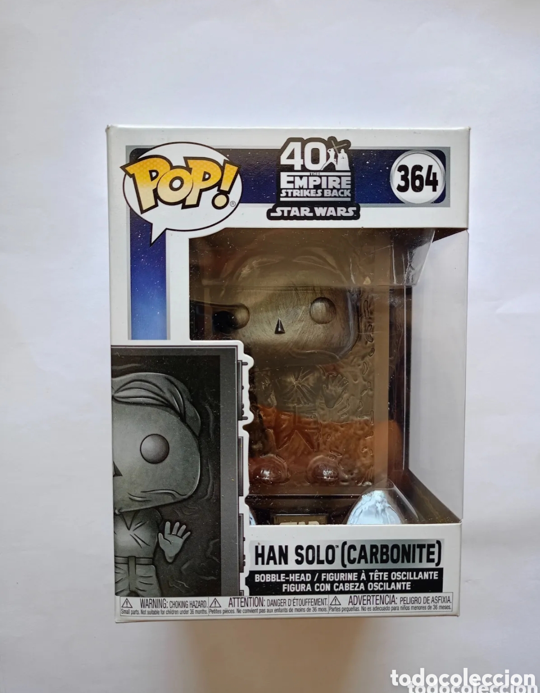 Funko Pop! de Han Solo en Carbonita, número 364, de la colección del 40 aniversario de The Empire St