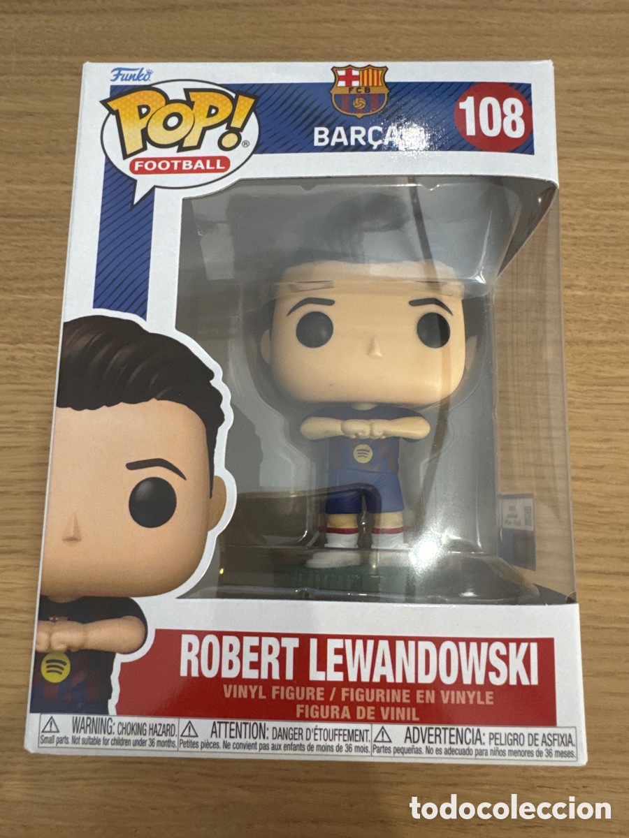 Funko Pop: Figura Robert Lewandowski FC Barcelona Bar&ccedil;a POP Funko 108