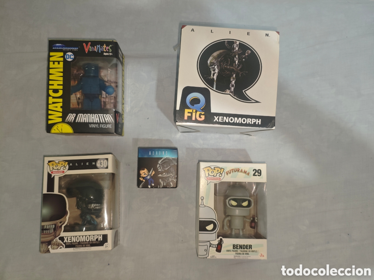 Funko Pop: Lote Figuras Funko Pop! y Alien Q Fig, bender