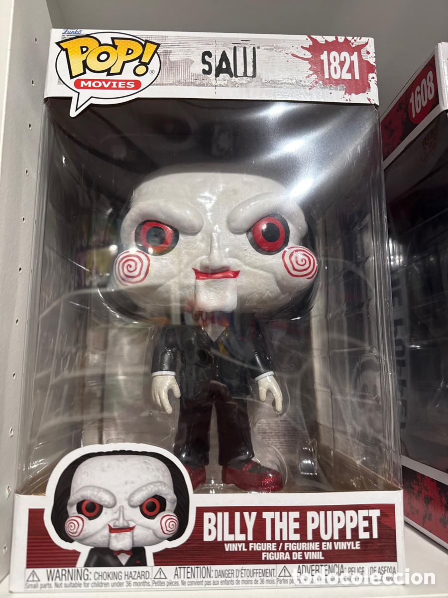 Funko Pop: Figura Billy the Puppet Saw Jumbo POP Funko 1821
