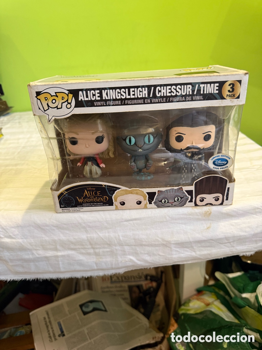 Funko Pop: FUNKO POP DISNEY ALICIA 3 PACK &ndash; EDICI&Oacute;N LIMITADA 3.000 UNIDADES &ndash; 2016