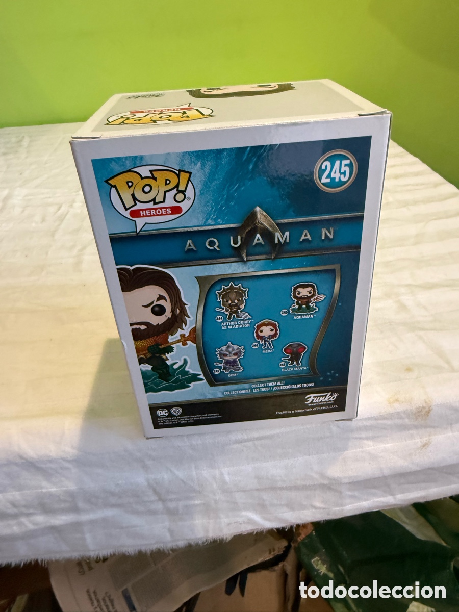 Funko Pop: FUNKO POP AQUAMAN N&ordm; 245 &ndash; DC COMICS &ndash; ORIGINAL 2018 - Foto 4
