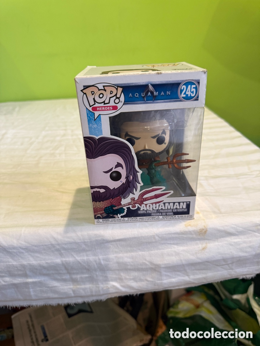 Funko Pop: FUNKO POP AQUAMAN N&ordm; 245 &ndash; DC COMICS &ndash; ORIGINAL 2018