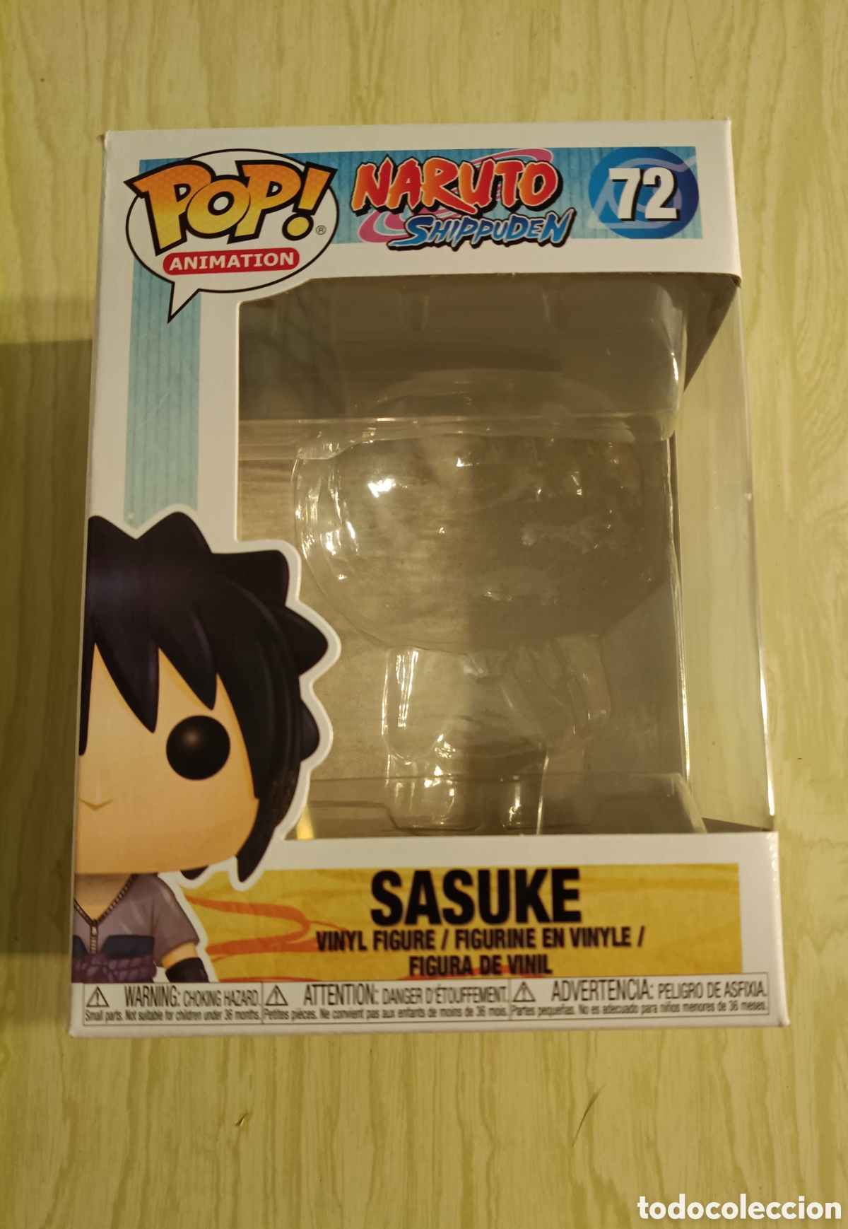 Funko Pop: CAJA VACIA NARUTO FIGURA SASUKE N&ordm; 72-SERIE FUNK&Ouml; POP!