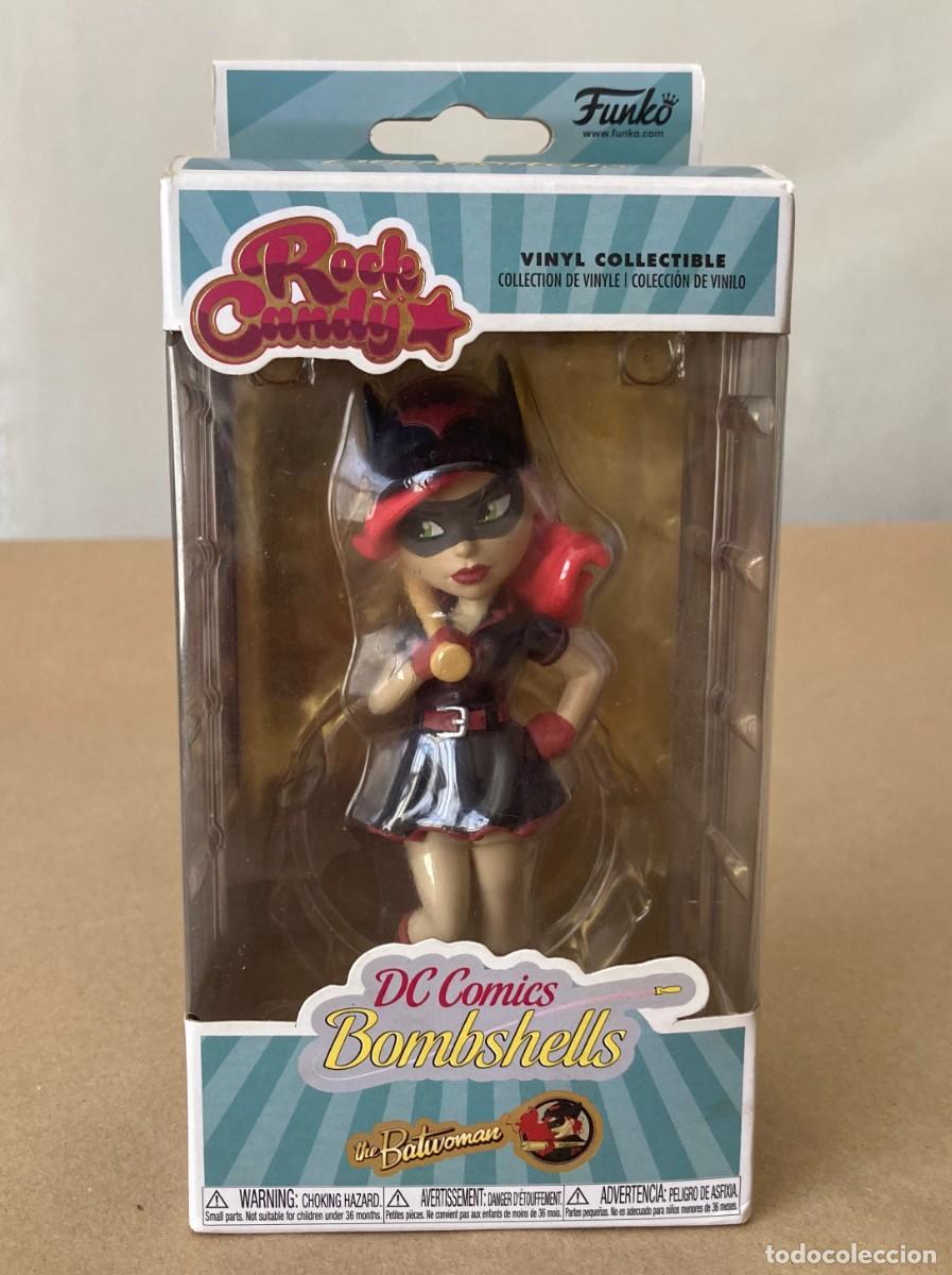 Funko Pop: FIGURA BATWOMAN ROCK CANDY DC COMICS BOMBSHELLS, COLECCI&Oacute;N DE VINILO, FUNKO, 2018