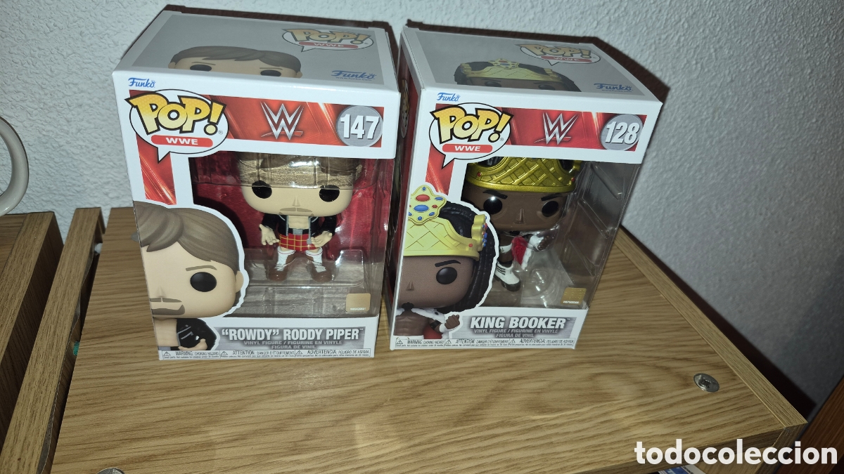 Funko Pop: Lote de 2 Funko Pop King Booker y Roddy Pipper wrestling wwe wwf Pressing catch wrestler