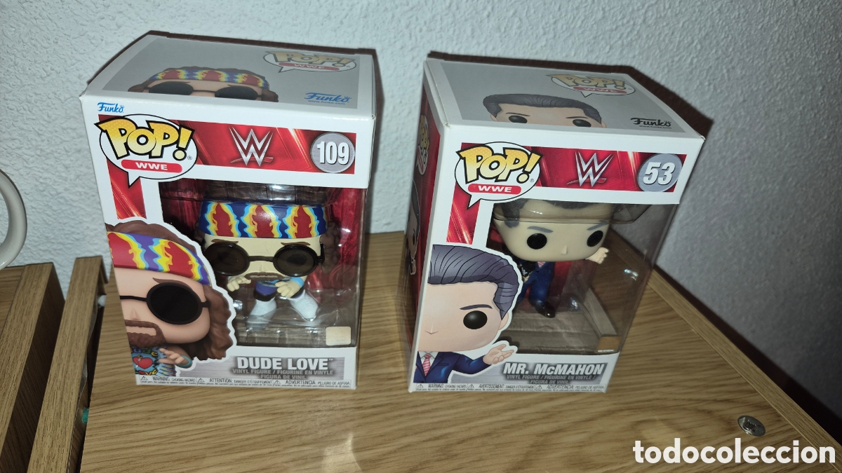 Funko Pop: Lote de 2 Funko Pop Dude Love y MC Mahon wrestling wwe wwf Pressing catch wrestler