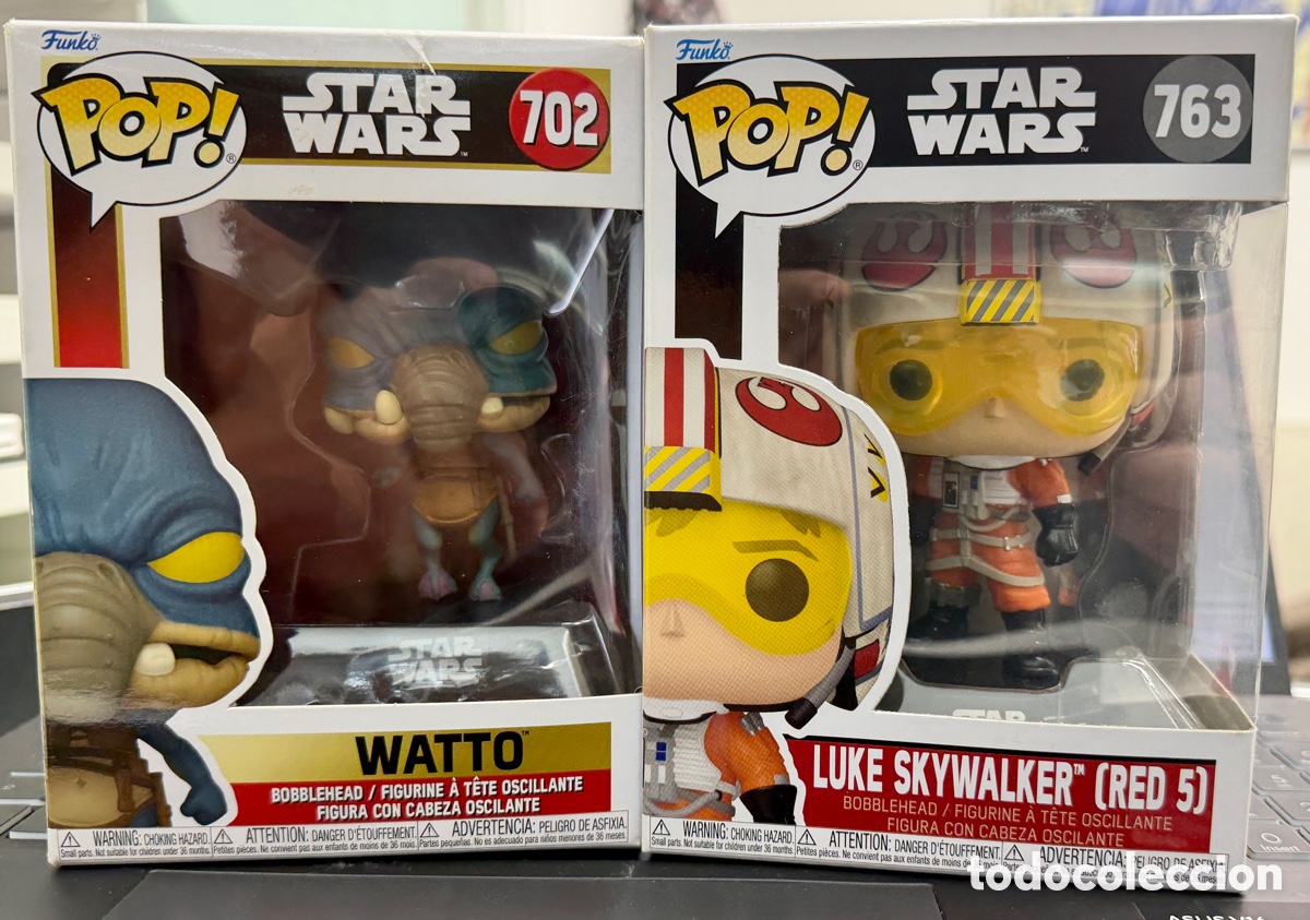 Funko Pop: Pack 2 Funko Pop Star Wars Watto 702 y Luke Skywalker Red 5 763