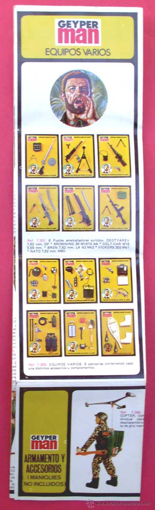 Geyperman: GEYPERMAN. CAT&Aacute;LOGO OFICIAL DE EQUIPOS Y COMPLEMENTOS. INDUSTRIAS GEYPER S. A . 1976. - Foto 3