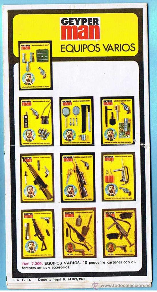 Geyperman: GEYPERMAN. CAT&Aacute;LOGO OFICIAL DE EQUIPOS Y COMPLEMENTOS. INDUSTRIAS GEYPER S. A . 1976. - Foto 6