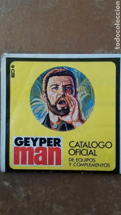 GEYPERMAN - GEYPER MAN. CATÁLOGO OFICIAL DESPLEGABLE - EQUIPOS Y COMPLEMENTOS - ORIGINAL AÑO 1977. (Juguetes - Figuras de Acción - Geyperman)
